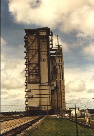 L'ensemble de lancement du lanceur Ariane 4